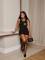 Fashion trend embroidered sleeveless vest slim fit sexy dress