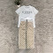 Summer style new style temperament short sleeved+mid skirt sexy two-piece set in stock 2 colors