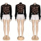 Women's jacket S-4XL fashionable loose button casual temperament jacket