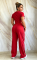 Fashion crop exposed short sleeved top, high waist wide leg pants, casual sports loose suit