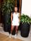 Fashion trend embroidered sleeveless vest slim fit sexy dress
