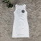 Fashion trend embroidered sleeveless vest slim fit sexy dress