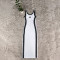 New fashion embroidered waist cinching slimming slit knitted European and American sleeveless dress in five colors