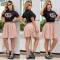 High waisted pleated short skirt set summer new casual sports fashion two-piece set for women
