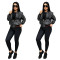 Zipper cardigan jacket new casual sports style fashionable short jacket S-4XL