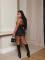 Fashion trend embroidered sleeveless vest slim fit sexy dress
