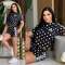 Fashion Polka Dot Casual Set Loose Comfortable Skin-Friendly Fabric Short Sleeve Shorts Two-Piece Set