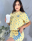Fashion Polka Dot Casual Set Loose Comfortable Skin-Friendly Fabric Short Sleeve Shorts Two-Piece Set