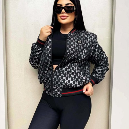 Zipper cardigan jacket new casual sports style fashionable short jacket S-4XL