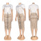 Summer style new style temperament short sleeved+mid skirt sexy two-piece set in stock 2 colors