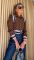 Women's jacket S-4XL fashionable loose button casual temperament jacket