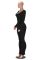 Sexy U-neck long-sleeved jumpsuit, high-waisted fringe flared pants, slimming party wear women's clothing