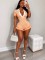 New Knitted Hand Hook Wooden Ear Polo Collar jumpsuit Summer jumpsuit