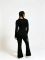 Autumn/Winter Skeleton Screen-Printed Mesh-Fused Low-Waist Flared Pants Sporty Casual Set Women's Wear