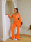 Autumn/Winter Skeleton Screen-Printed Mesh-Fused Low-Waist Flared Pants Sporty Casual Set Women's Wear