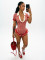 New Knitted Hand Hook Wooden Ear Polo Collar jumpsuit Summer jumpsuit