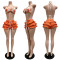 New Knitted Hand Hooked Lotus Leaf Edge Strap Set 60408 European and American Summer Beach Shorts with Exposed Umbilical for Women