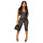 Black leopard print