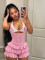 New Arrivals: Knitted Crochet Ruffle Over-the-Shoulder Tie-Up Cutout Bodysuit 60511 European & American Summer Bodysuit