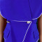 Collar, hip, hip, temperament, plus size fake two-piece dress
