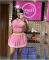 women's new color blocked knitted sweater with exposed waist, POLO collar, short sleeved pleated skirt two-piece set