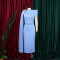Summer Pure Color Oblique Neck Banquet Bandage Elegant and Sexy Evening Dress Dress