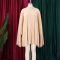 Women's stand collar shawl sleeves pleated chiffon skirt loose A-line cape dress European and American banquet evening dress