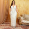 Oversized foreign trade new women's sleeveless sexy banquet suspender long dress European and American new party