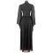 New women's hot stamping diamond bubble bead flowing flying sleeve dress chiffon grand banquet dress