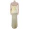 New women's strapless hanging fish tail long skirt sexy hip hugging banquet dress