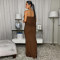 New women's strapless hanging fish tail long skirt sexy hip hugging banquet dress