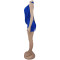 New women's sexy neck hanging deep V-waist shorts, nightclub party tie jumpsuit