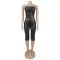 New women's strapless, sexy, slim fit, exposed waist, tight fitting, elastic, hip hugging, spicy girl two-piece set