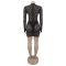 New women's clothing European and American style women's clothing Instagram style lace perspective sexy spicy girl dress
