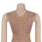 New women's pink see through mesh with diamond studded sleeveless slim fit party dress