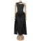 New women's slanted shoulder hollowed out design with high waist, slim fit and high-end dress