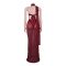 New Women's Sexy Perspective Lace Shawl Fish Tail Long Dress Nightclub Hip Wrap Dress