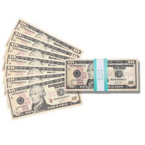 Dinheiro mais realista, dinheiro de filme e dinheiro falso $ 10