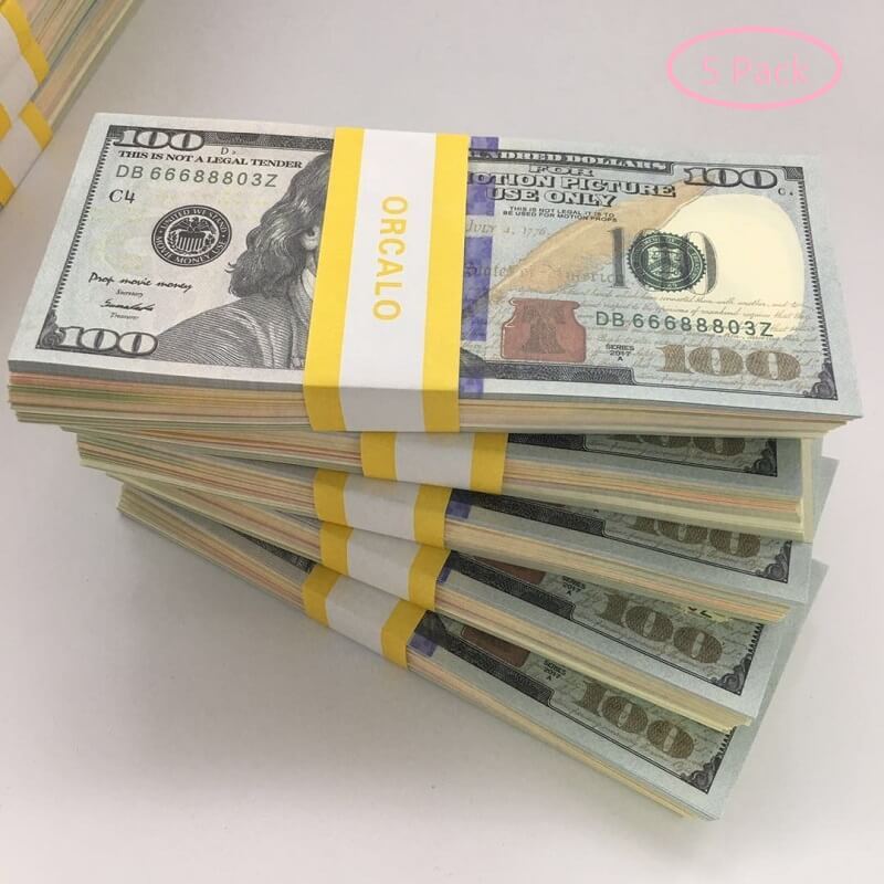 educational play money set bills of 125102050100 for kids play