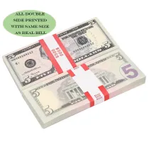 Most Realistic Prop Money, Movie Money & Play Money Fake Dollar $5