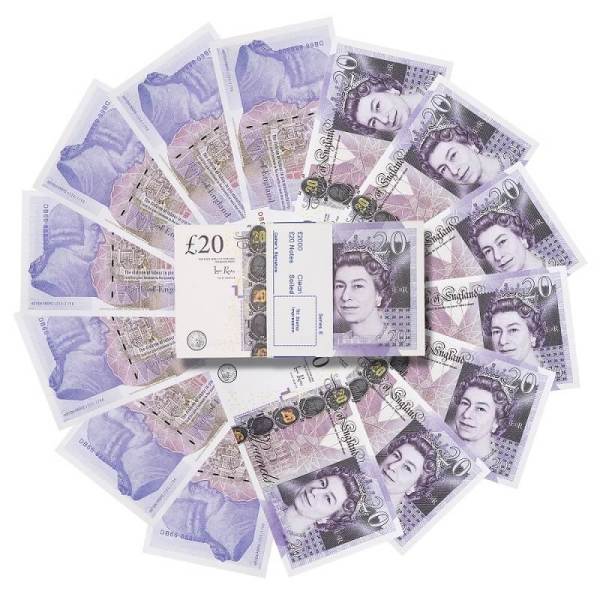 Fake British Pounds For SaleProp Money UK Pounds GBP Bank 20 Notes