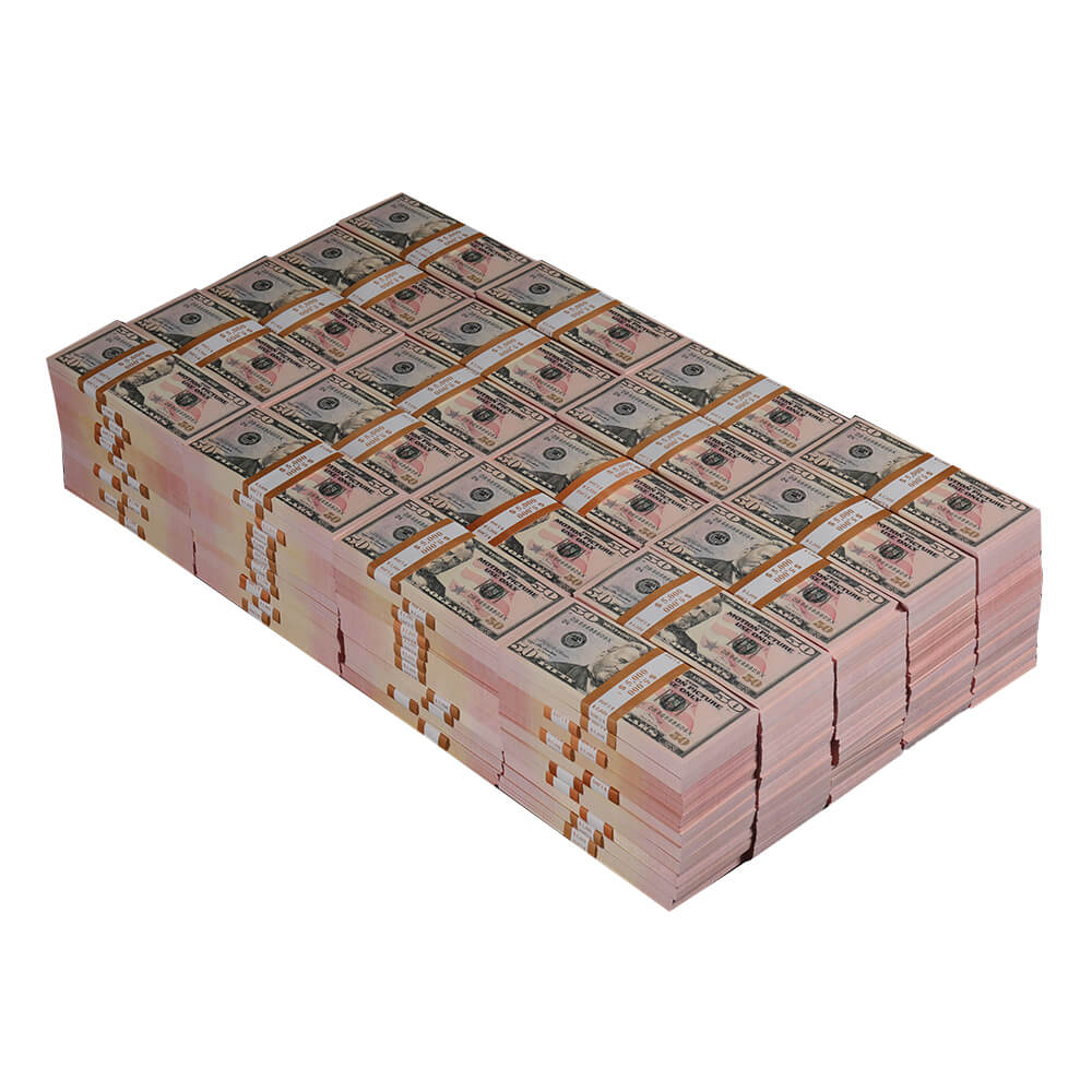 Долларовая банкнота 50 на продажу | Игровые деньги $ 1000000 Full Print