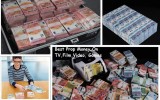 notas falsas, tarugos de euro, tarugo falso, notas de euro, pilhas de dinheiro