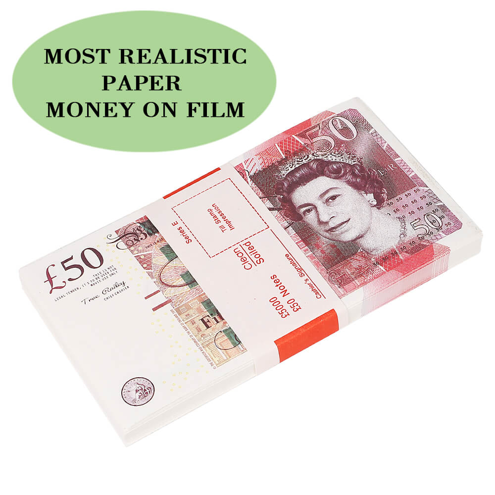 PROP MONEY | UK PROP MONEY  | UK POUNDS GBP BANK 100 50 NOTES Extra Bank Strap - Movies Play Fake Casino  1:1 Size