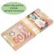 Prop money Canadian Dollar | Realistic Canadian 50S dollar| Cad Banknotes Paper Play Money Movie Props