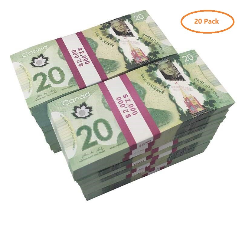Prop money Canadian Dollar Realistic Canadian 20S dollar Cad
