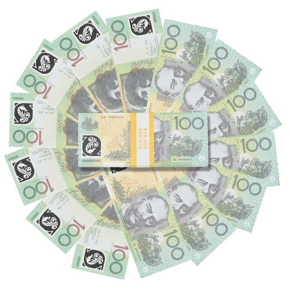 Prop Australian Dollar|5/10/20/50/100 | Australian Dollar AUD Banknotes| Paper Play Money Movie Props