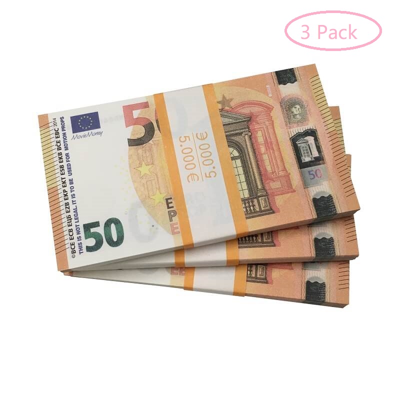 Bar Prop Faux Billet 10 20 50 100 200 500 Euro Movie Fake Money Party  Childrens Toys Adult Game /Pack Faux Euros Pound 3pack From 8,94 €
