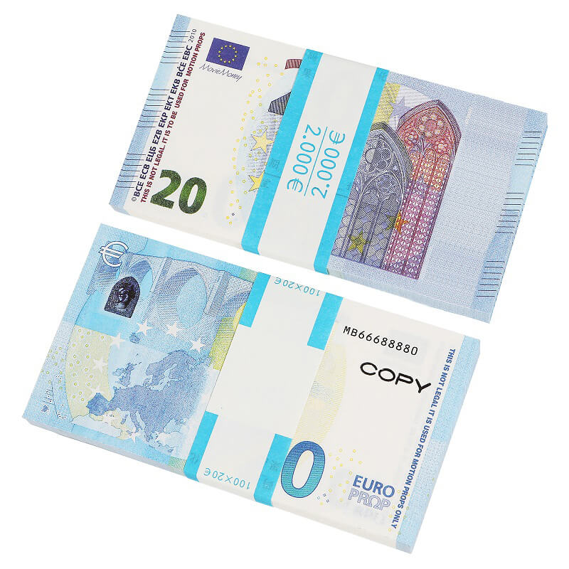 NAJILI 207PCS Faux Billets Euros, Realiste Billet Euro, Prop Money, Copy  Money pour Éducation denfant et Adults Party Casino