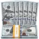 RUVINCE Play Money for Kids Prop Money 100 Dollar Bills 100X100 Pcs in Copy Money Magician Porp,Movie Props
